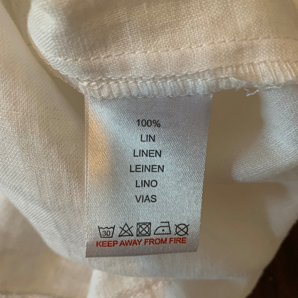 White Linen Dress - Picture 7 of 7